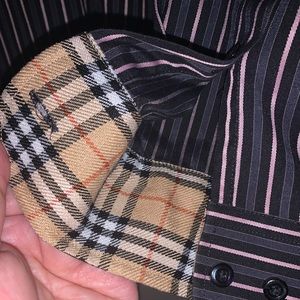 Burberry men dress button shirt